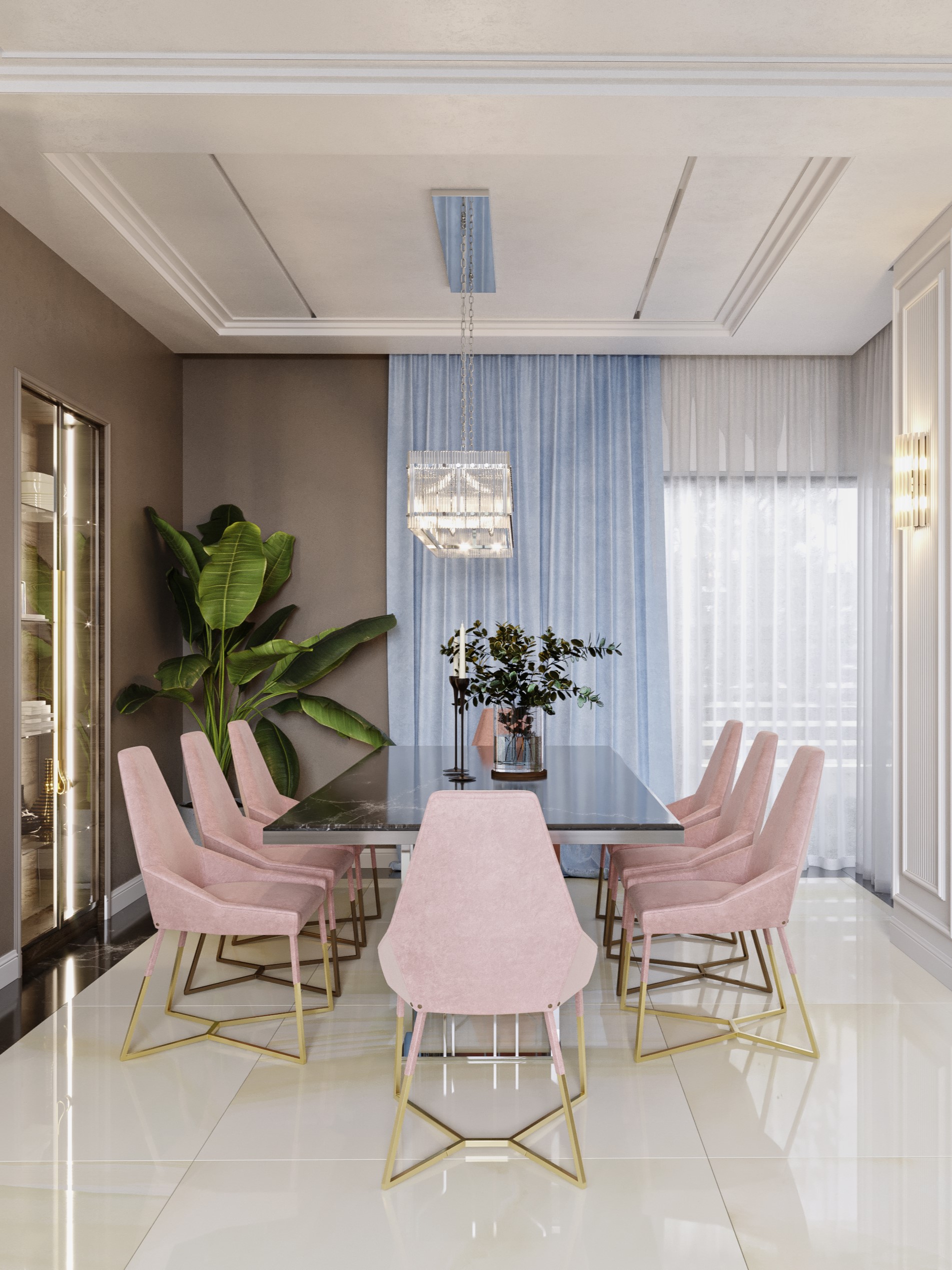 Country House Interior Design PLATINUM POWDER